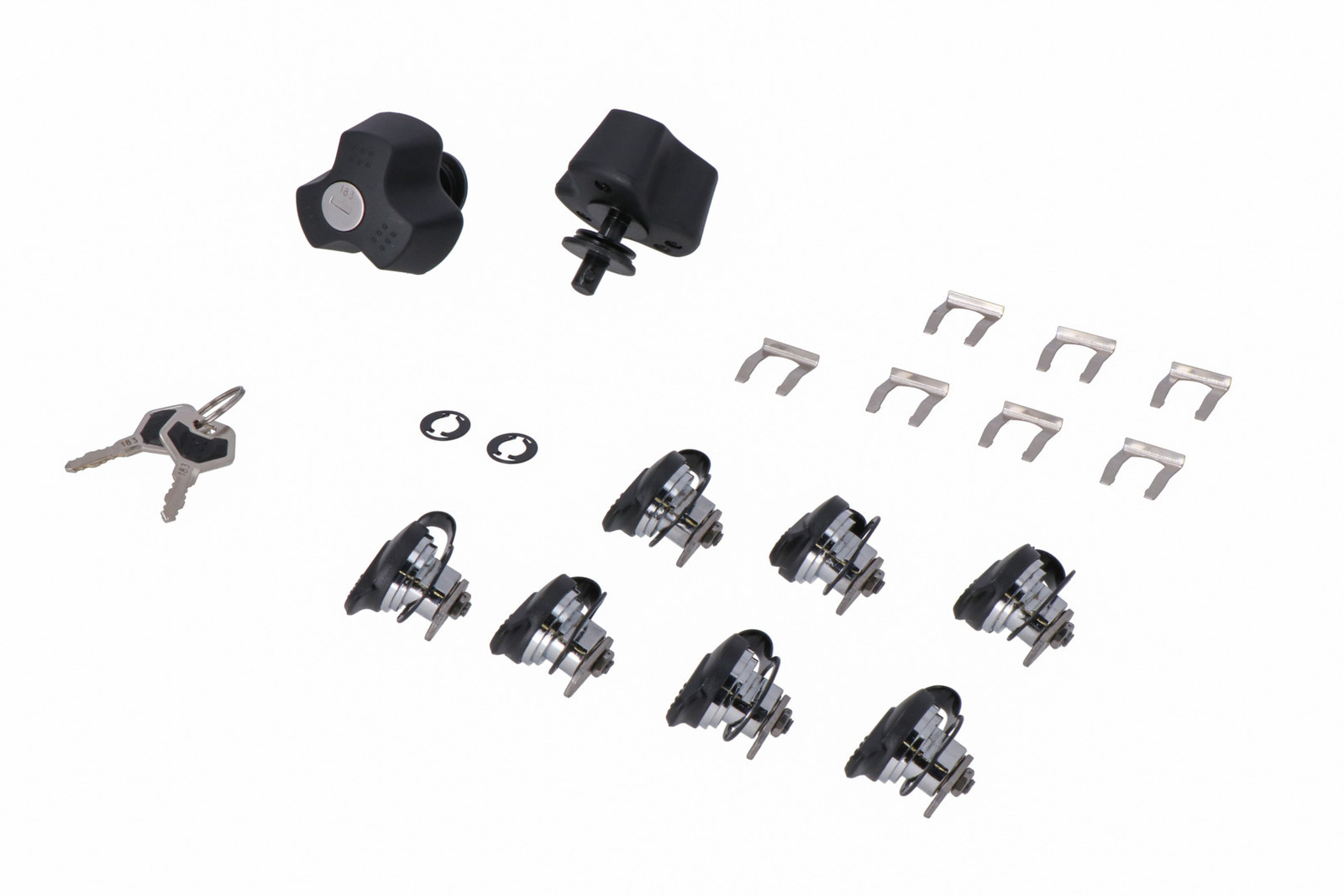 Sw-Motech Kit serratura TRAX con antifurto PRO 9 serrature, 2 chiavi. Antifurto.