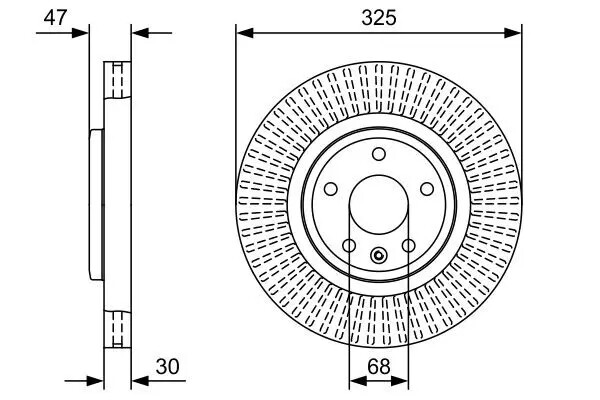 Disco freno ventilato 0 986 479 W52 BOSCH