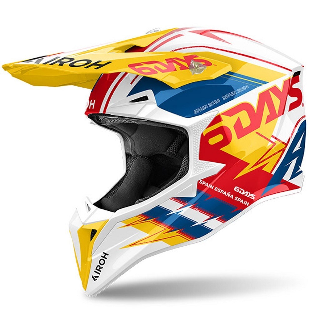 CASCO HELMET MOTO CROSS ENDURO AIROH WRAAAP SIX 6 DAYS SPAIN 22.06 TG S