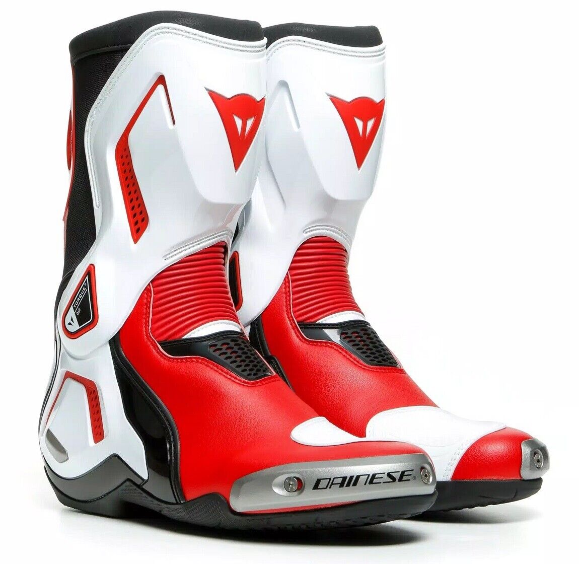 STIVALI RACING MOTO DAINESE TORQUE 3 OUT BOOTS BLACK WHITE LAVA RED TG 41