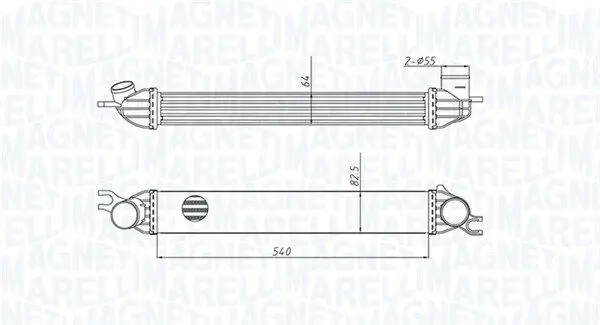 Radiatore intercooler 351319204290 MAGNETI MARELLI per MINI MINI COUNTRYMAN MINI