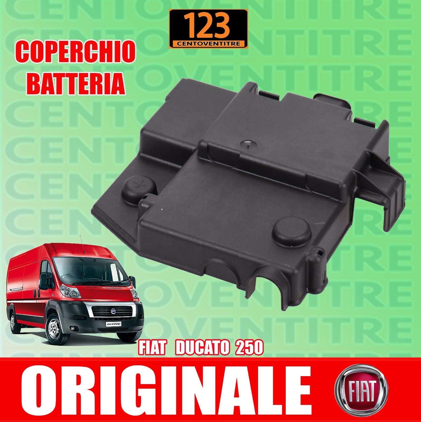 COPERCHIO BATTERIA  DUCATO 250 BOXER JUMPER II  - ORIGINALE  FIAT 1331260080