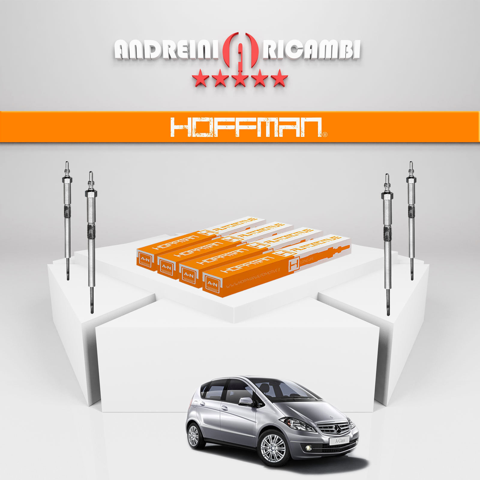 KIT 4 CANDELETTE MERCEDES CLASSE A W169 200 CDI 103KW 140CV DAL 2005 - > 7865