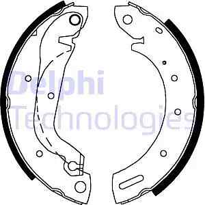 Ganasce freno LS1827 DELPHI per NISSAN FORD LDV