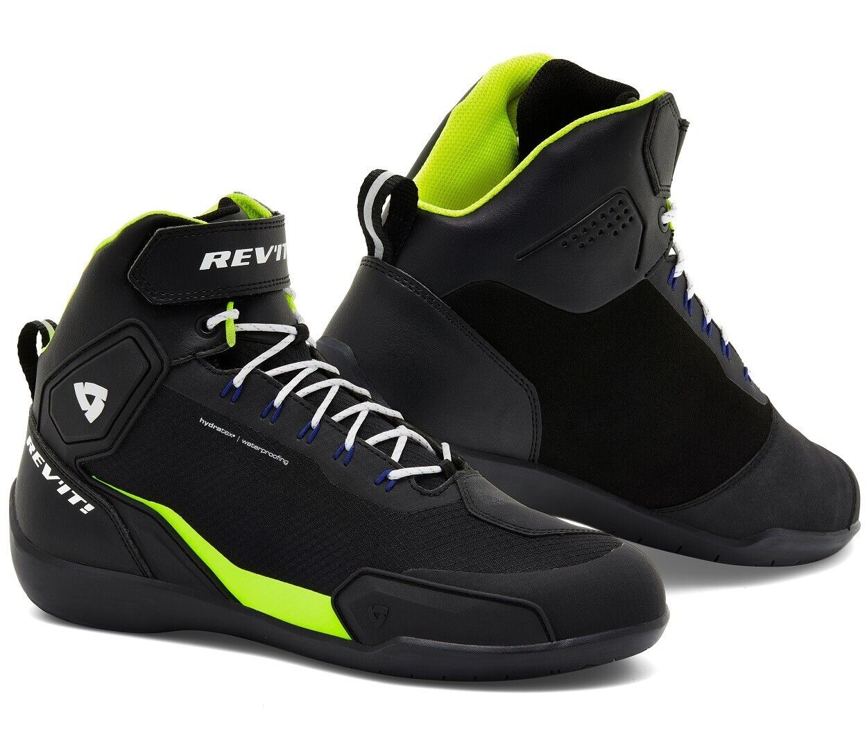 SCARPE STIVALI BOOTS IMPERMEABILI MOTO REV'IT G-FORCE H2O BLACK YELLOW TG 47