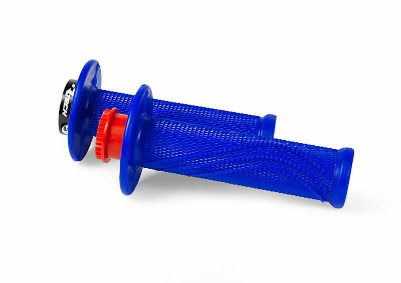 manopole motocross enduro Rtech R20 Lock-on blu