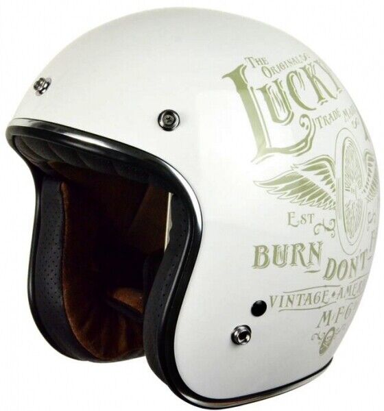 Casco jet Helmet Origine Primo flying wheel Bianco Taglia Size XS