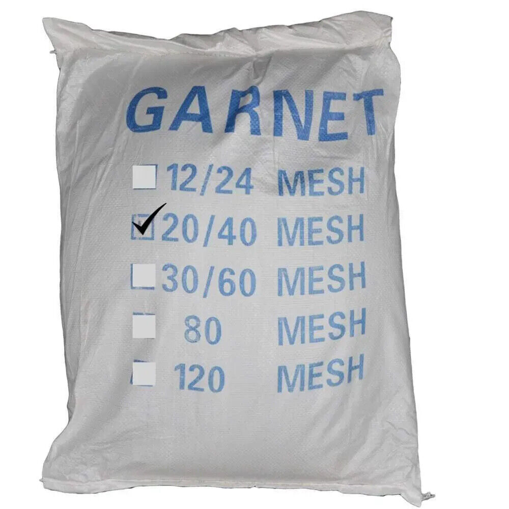 Granulometria - Peso: 20 _ 40 Maglie - 25 Kg Garnet - Sabbia abrasiva per sabbia
