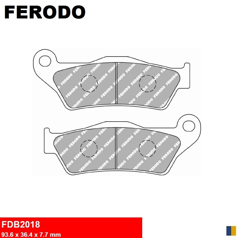 Pastiglie freno anteriore Ferodo per MBK 125 Skyliner 1999-2012