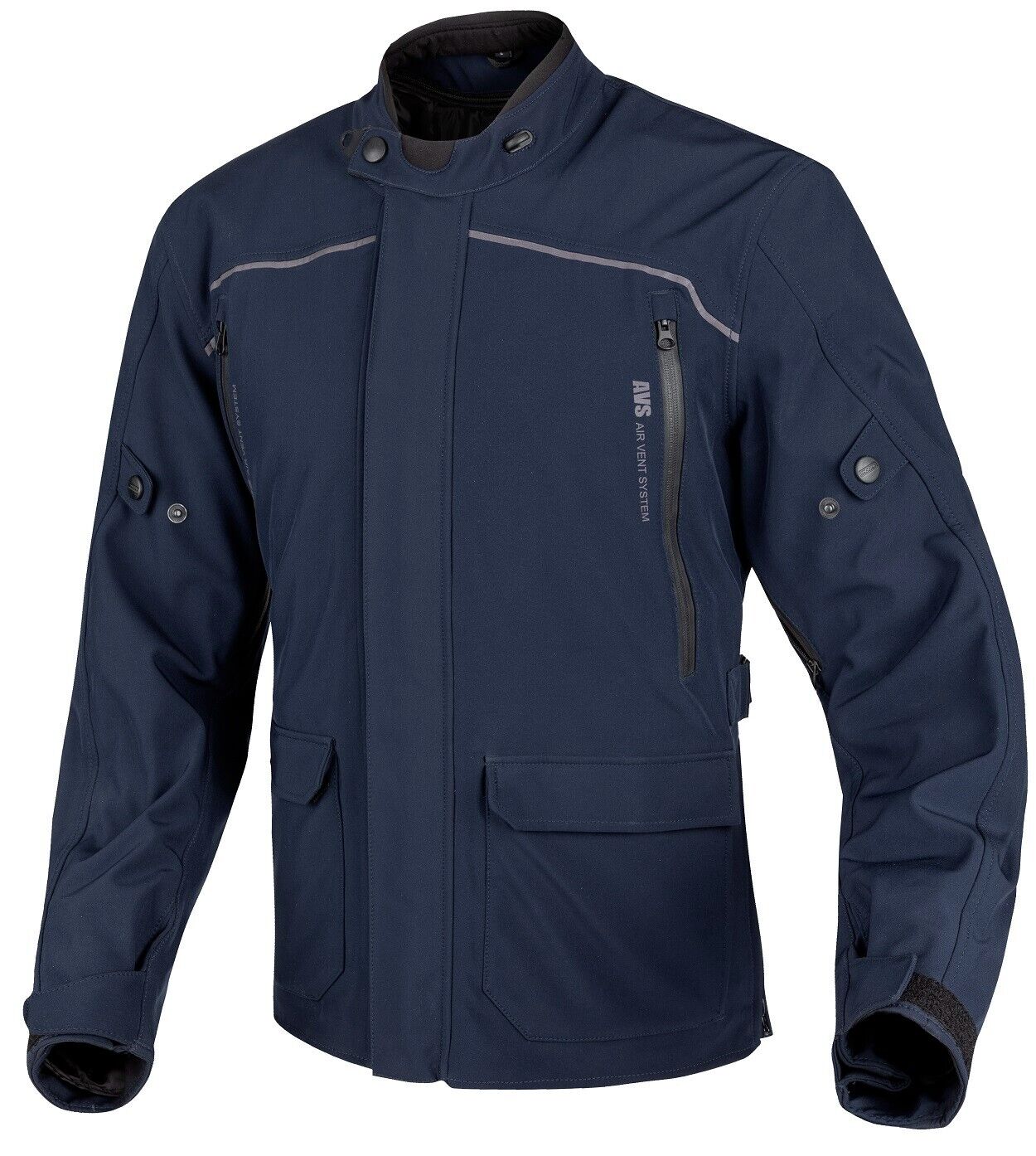 GIACCA JACKET MOTO MOORE LATITUDE BLU SOFTSHELL IMPEMEABILE SFODERABILE TG M