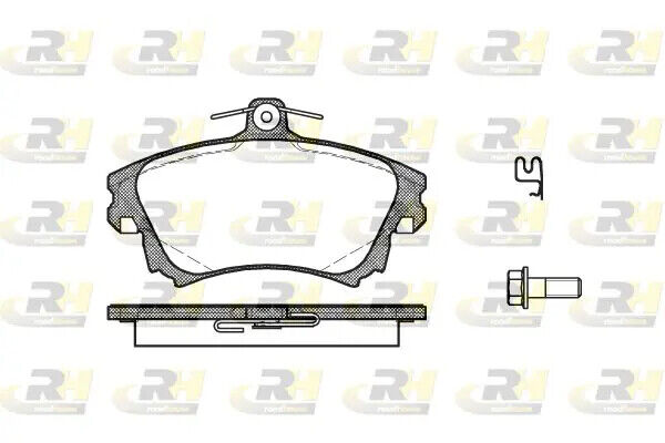 Pastiglie freno Assale anteriore 2708.02 ROADHOUSE per MITSUBISHI VOLVO SMART