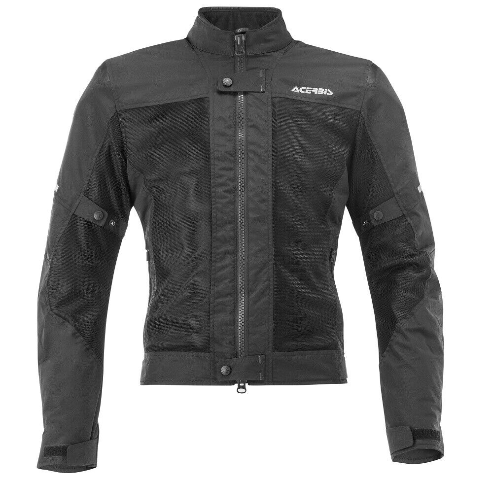 GIACCA MOTO ACERBIS ESTIVA TRAFORATA RAMSEY CE VENTED NERO BLACK TG L OMOLOGATA