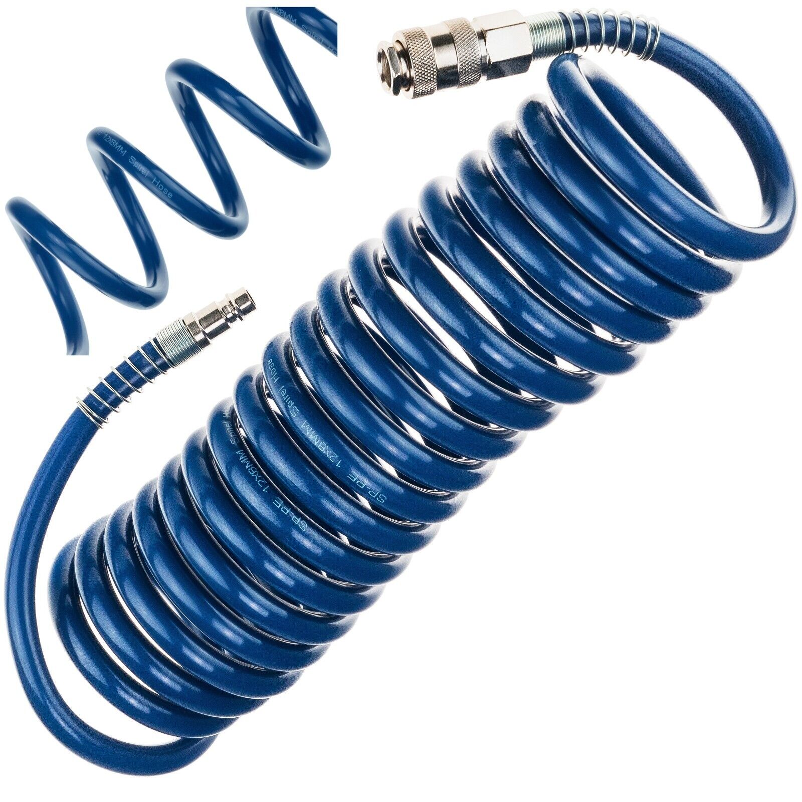 Tubo spirale aria compressa 5 m tubo aria compressa 8 x 12 mm tubo attacco ra...