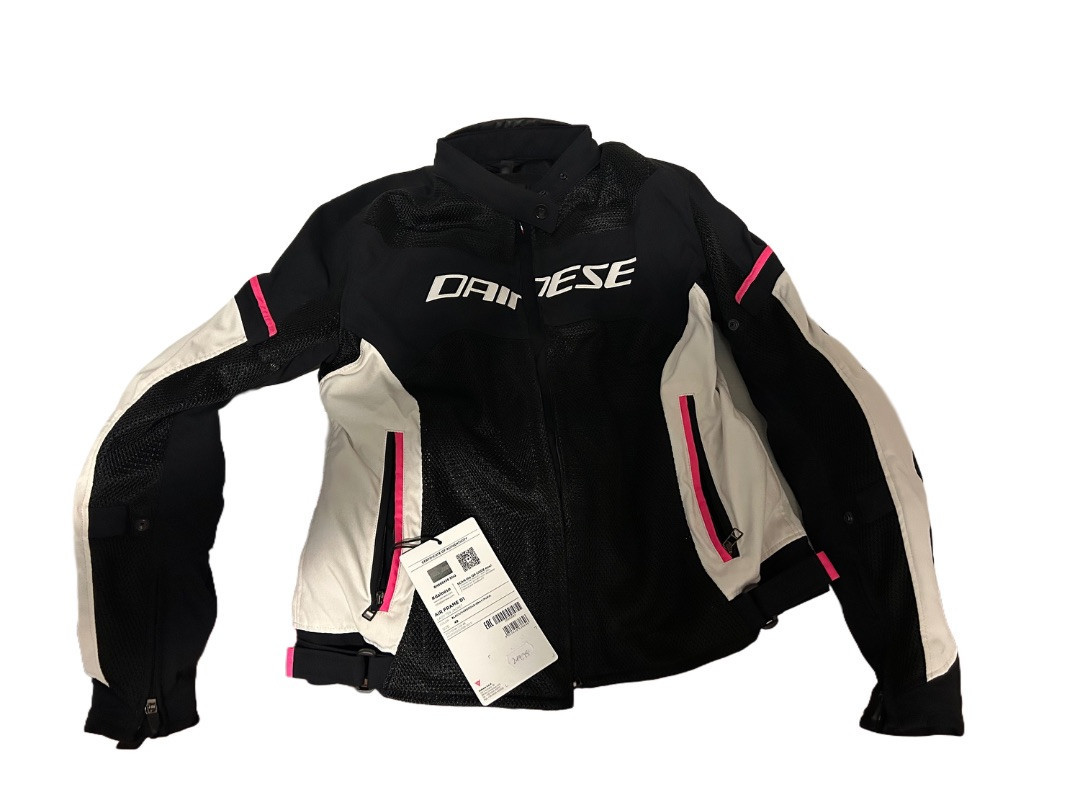 GIACCA ESTIVA JACKET MOTO DAINESE AIR FRAME D1  ROSA/NERA TG 48