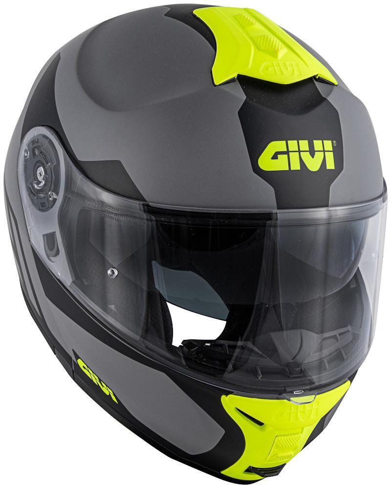 CASCO MODULARE GIVI X21 GRAFICA CHALLENGER SPIRIT GRIGIO OPACO GIALLO TAGLIA L