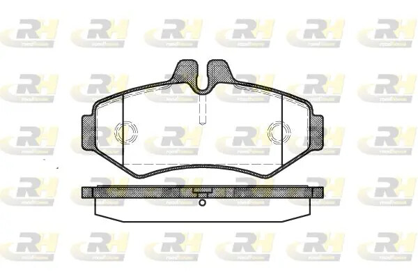 Pastiglie freno Assale posteriore 2733.00 ROADHOUSE per MERCEDES-BENZ VW