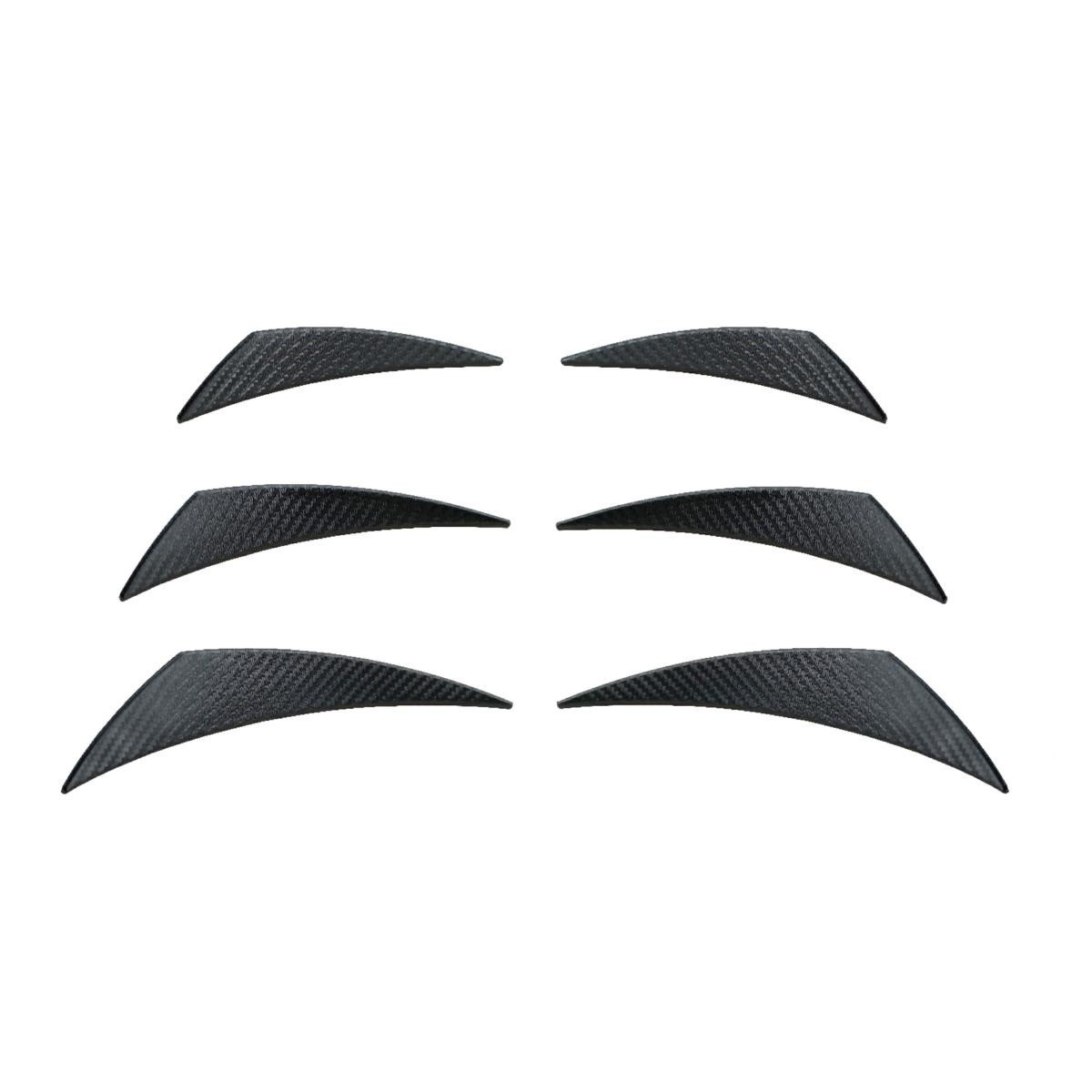 Front bumper canards carbon look