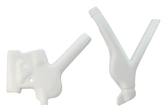 Coppia plastiche protezioni telaio Ufo Honda Xr 600 1990 - 2000 colore bianco