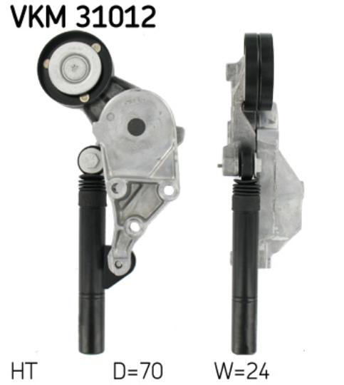 Rullo tenditore, Cinghia Poly-V VKM 31012 SKF per VW AUDI SEAT SKODA