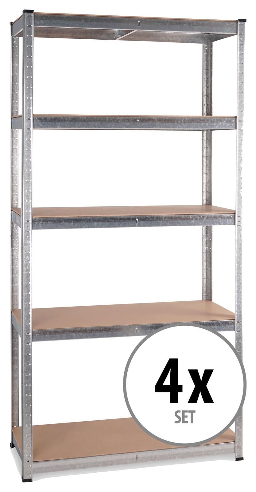 4x Scaffalature Scansia Sacafalle Regalia Industriali Officina Storage 5 Ripani