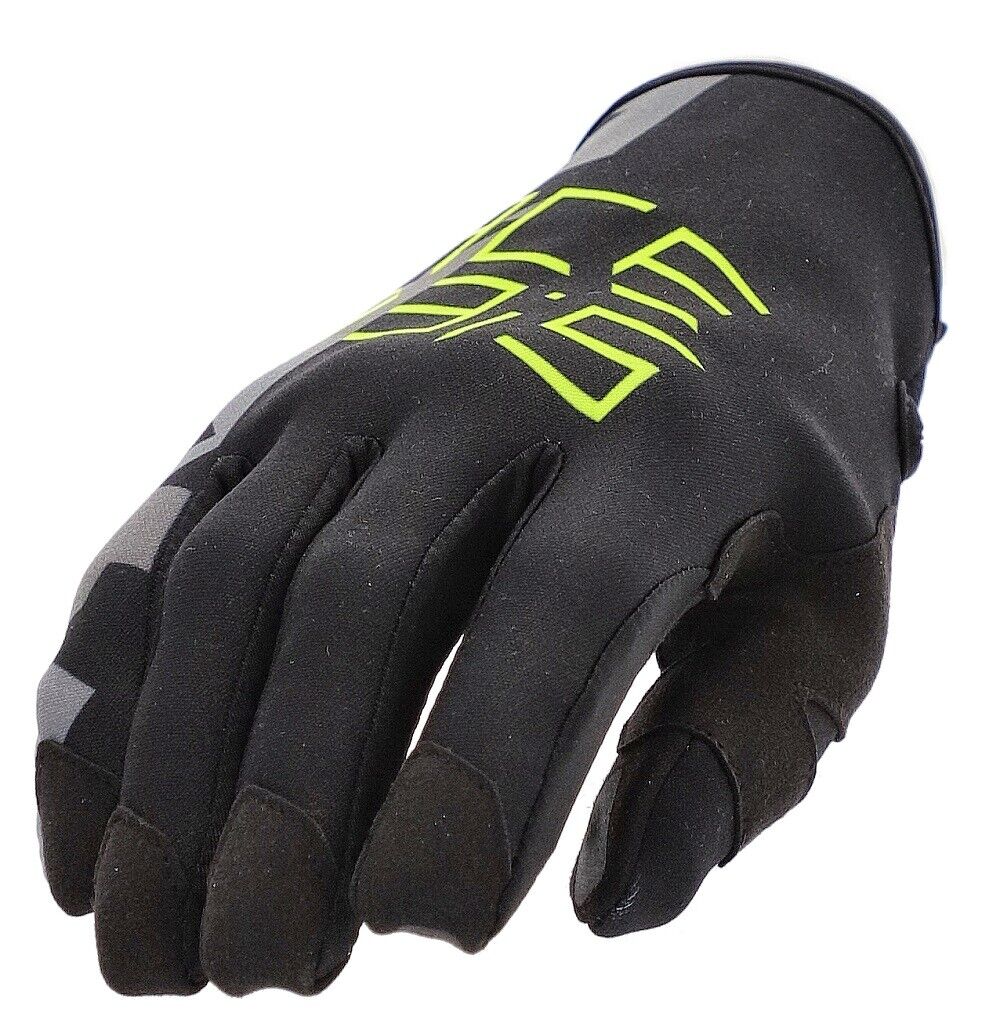 GUANTI MOTO CROSS ENDURO INVERNO ACERBIS CE ZERO DEGREE 3 NERO GIALLO FLUO TG XL