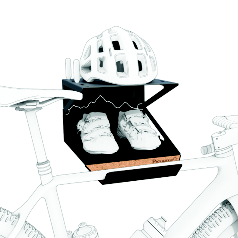 Peruzzo Bike Kit box Portabici di design da parete muro porta attrezzatura casco