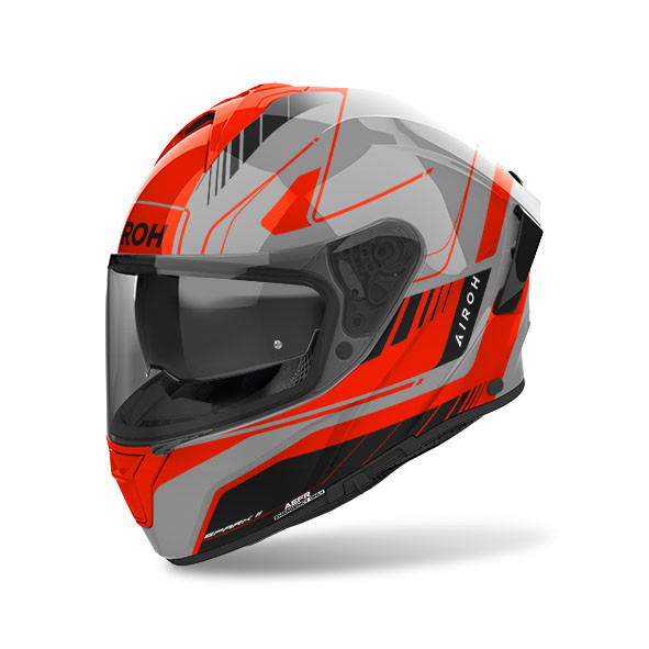 SP2C32 Casco Integrale AIROH Spark 2 Chrono Orange Gloss S