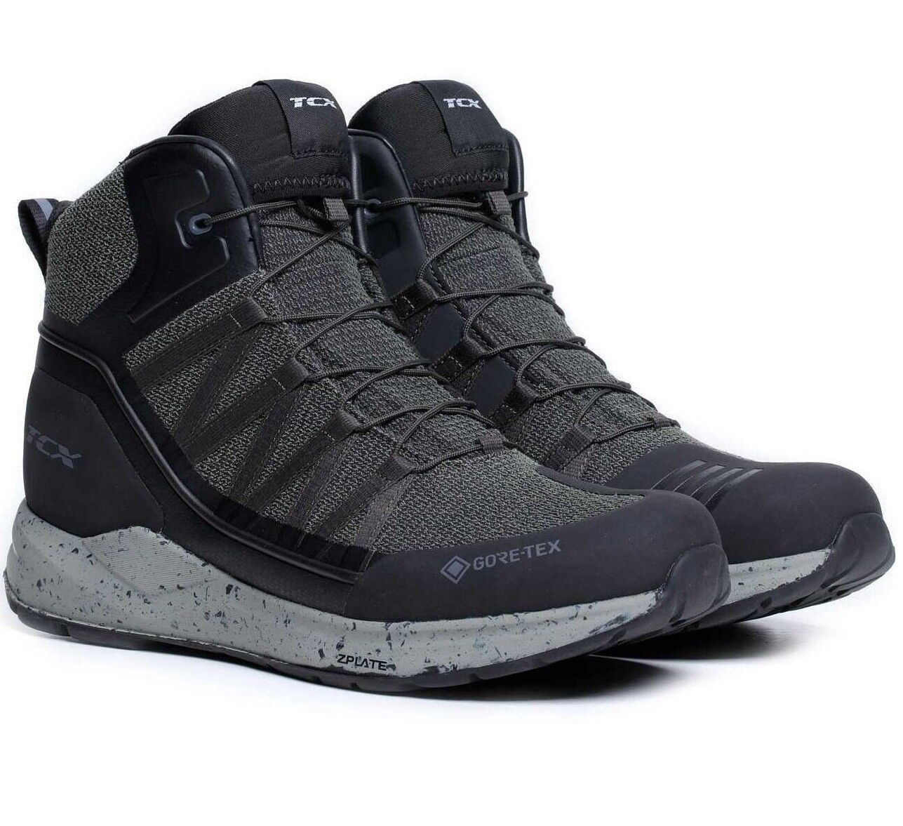 SCARPE STIVALI MOTO TCX CLIMATREK SPEEDTREK GTX GORE-TEX GRIGIO VERDE TG 44