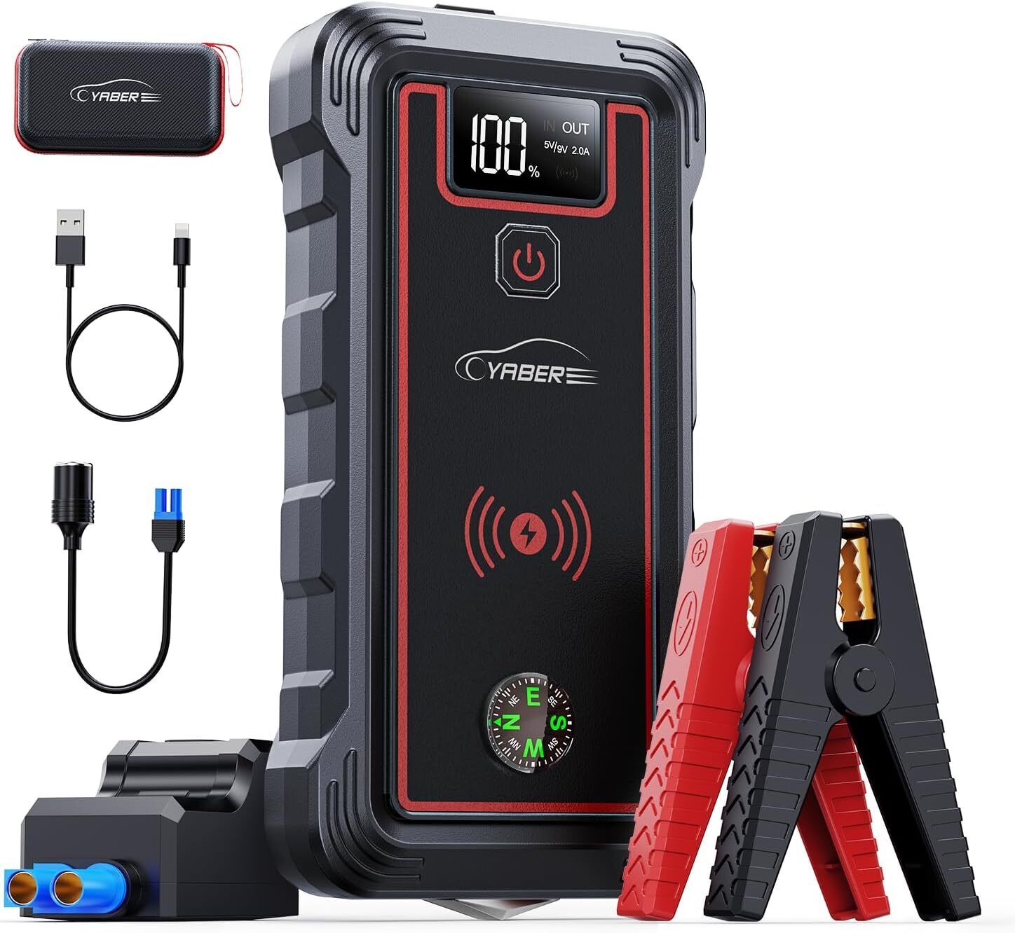YABER Avviatore Batteria Auto, 3500A 23800mAh Emergenza per Auto...