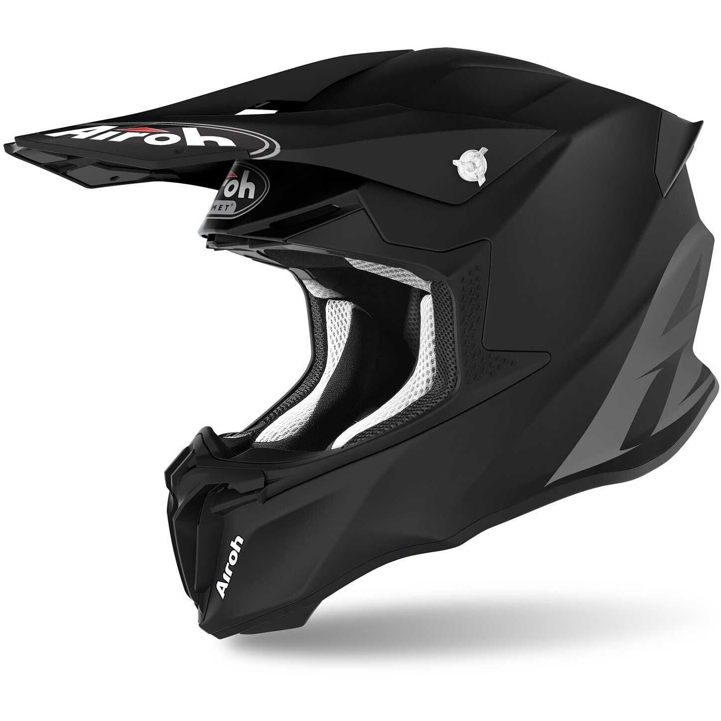 CASCO HELMET MOTO CROSS ENDURO AIROH TWIST 2.0 COLOR NERO OPACO TG L