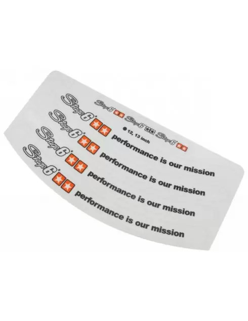 Set adesivi STAGE6 grigio perlato per cerchi da 12/13