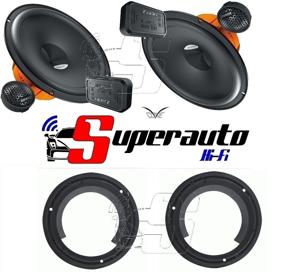 Hertz DSK 165 dsk165.3 Altoparlanti 2 vie + supporti casse SUZUKI Swift 2004
