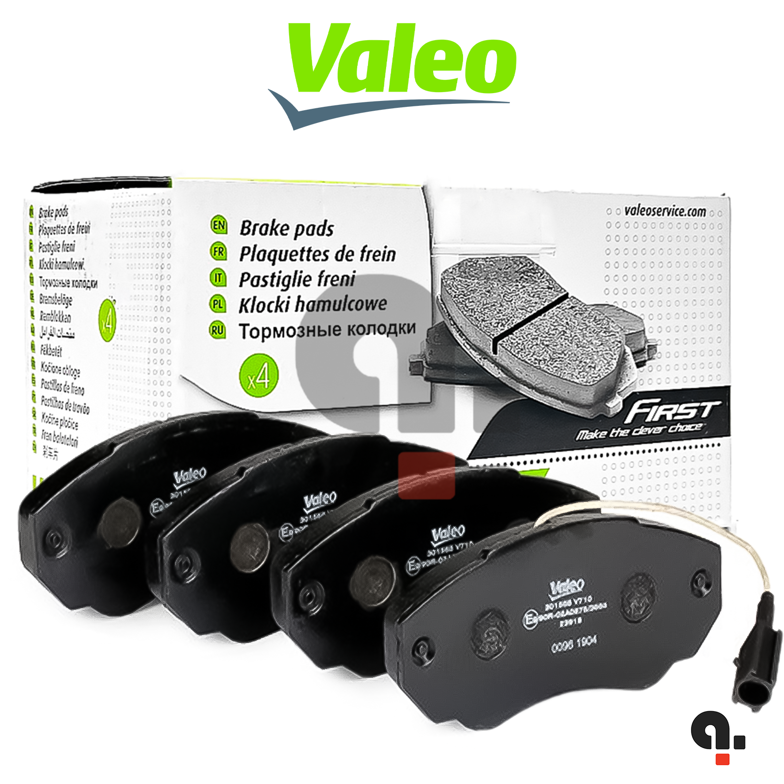 Kit Pastiglie Freno Anteriori Valeo Per Fiat Ducato 230 Ducato 244 Ducato 250