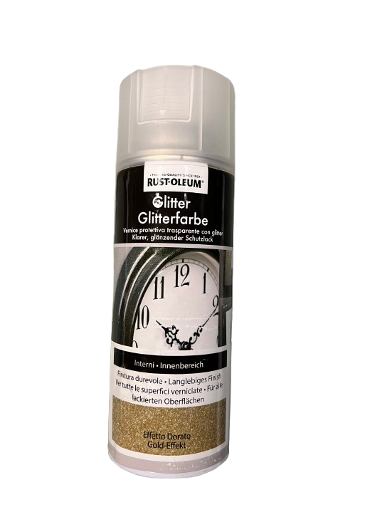 RUSTOLEUM - SPRAY TRASPARENTE CON GLITTER D'ORATI ML400