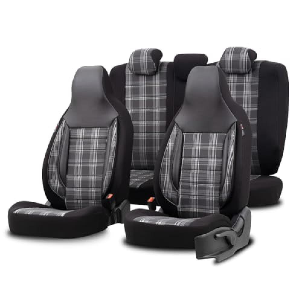 otoM Coprisedili 'CityBug' universali in Tessuto 'Sports' Nero/Grigio/Bianco - 9