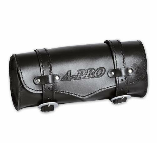 Tool Roll saddle Bag Motorcycle Motorbike Biker Panniers 30X12cm Black