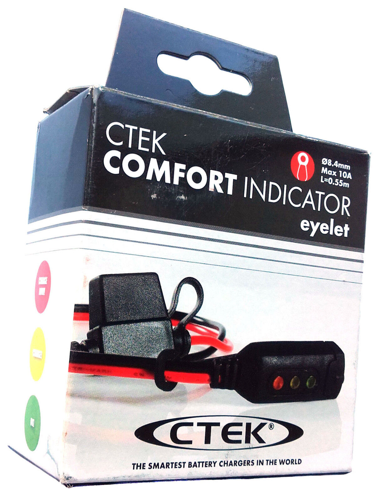 CTEK 56382 Cavo Per Caricabatterie 0.55m Comfort Indicatore Occhielli 8.4mm