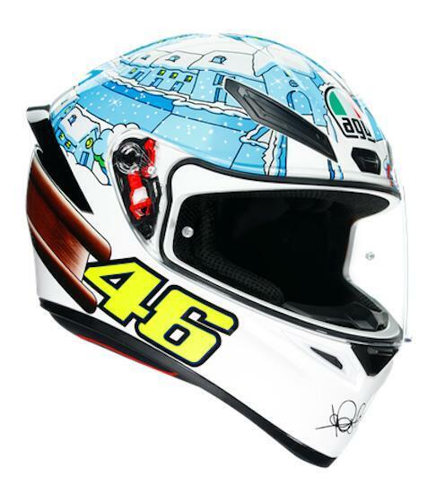 Casco integrale AGV K1 Top Rossi Winter Test 2017 Taglia MS