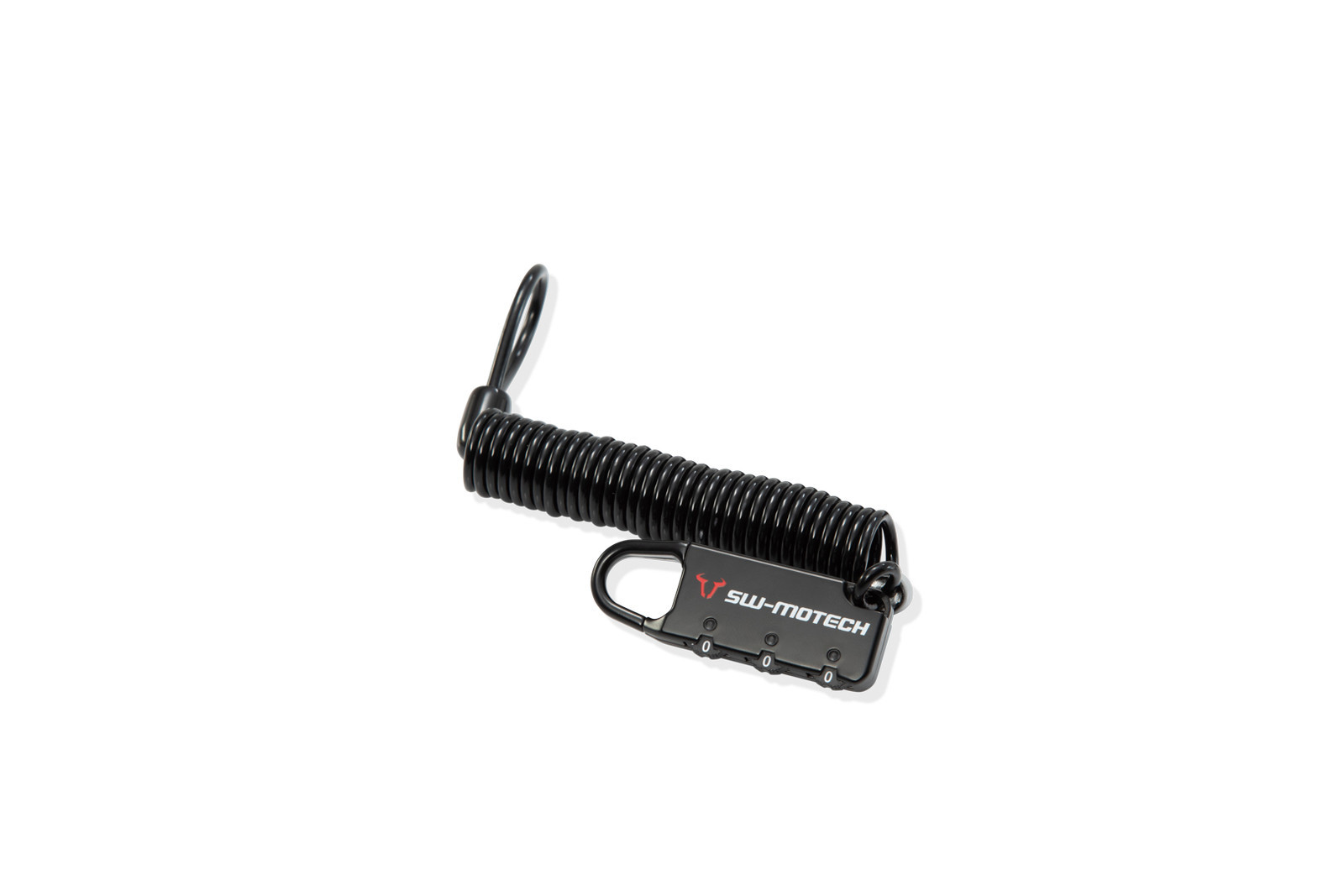 Sw-Motech  Lucchetto con cavetto acciaio con codice numerico Cavo a spirale
