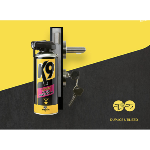 Spray BARDAHL K9 Lubrificante secco penetrante contenente PTFE asciuga rapidamen