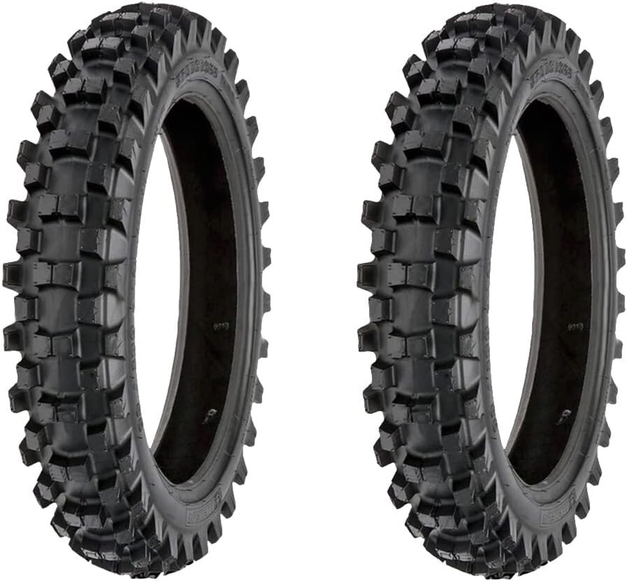 2 COPERTONI 2.50 - 10 GOMME X MINIMOTO MINI CROSS PNEUMATICI 10” TASSELLATI 33J