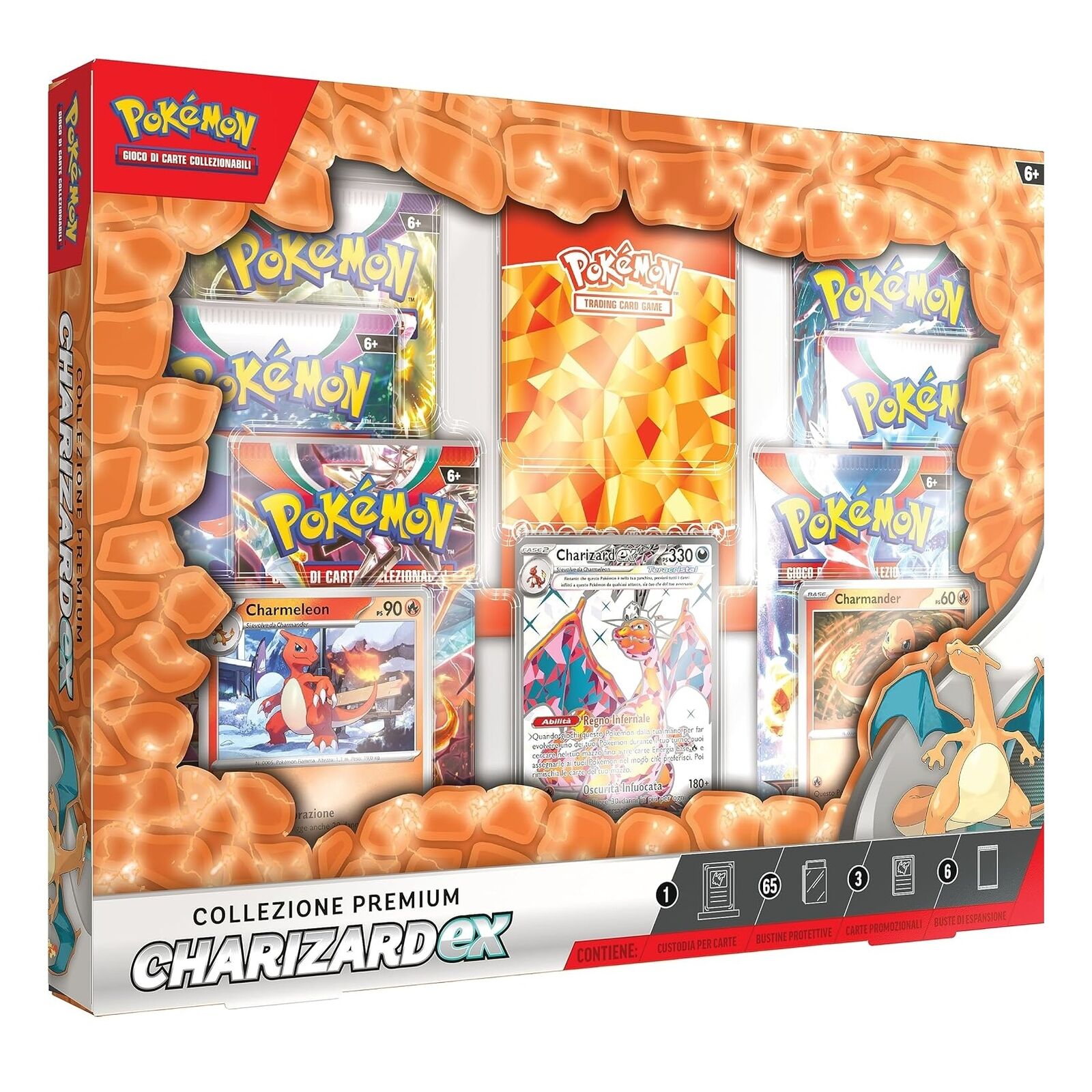 POKEMON - COLLEZIONE PREMIUM (CHARIZARD-EX) PREMIUM GCC GIOCO CARTE ITA NUOVO