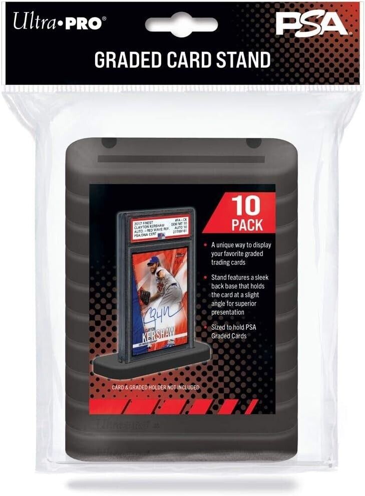 10 x Ultra Pro Graded Card Stand Base Appoggio Per Carte Gradate Psa Graad Nero