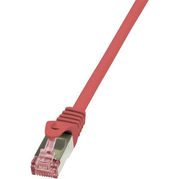 Cavo di collegamento rete rj45 logilink cat 6 s/ftp 0.5 m rosso ritardante