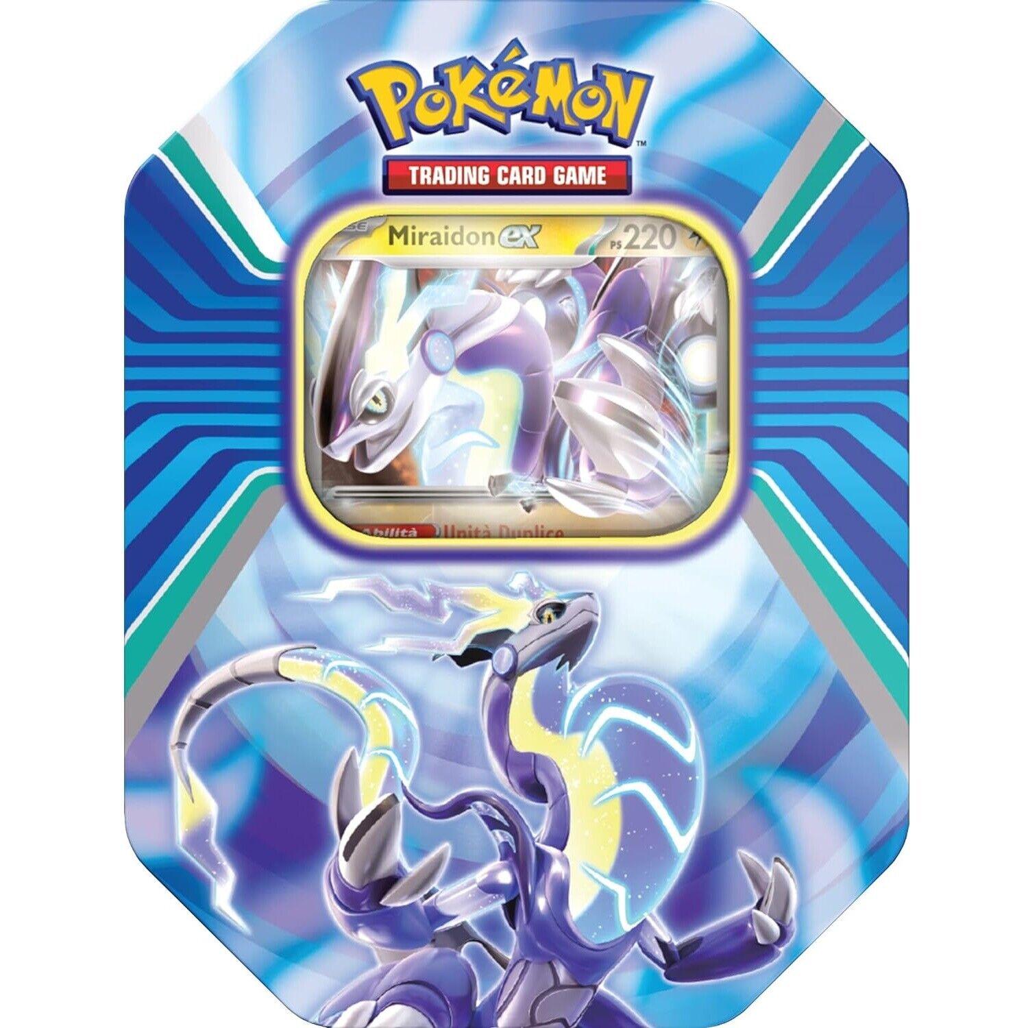 POKEMON TIN: LEGGENDE DI PALDEA (MIRAIDON) BOX TCG GIOCO CARTE TRADING CARD GAME