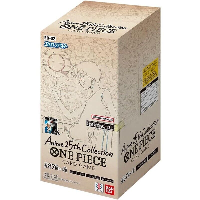 Bandai one piece Card Gioco Extra Booster Anime25th Raccolta EB-02 TCG Giappone