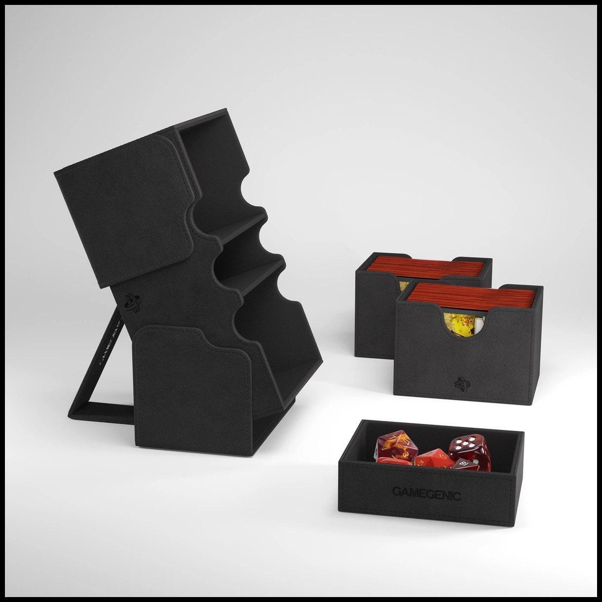 Gamegenic Stronghold 200+ XL Nero Black Porta Mazzo Deck Box POKEMON mtg MAGIC