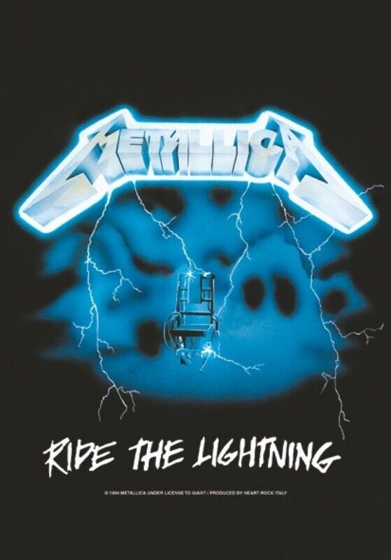 Metallica Ride The Lightning Grande Tessuto Poster/Bandiera 1100mm x 750mm (Hr)
