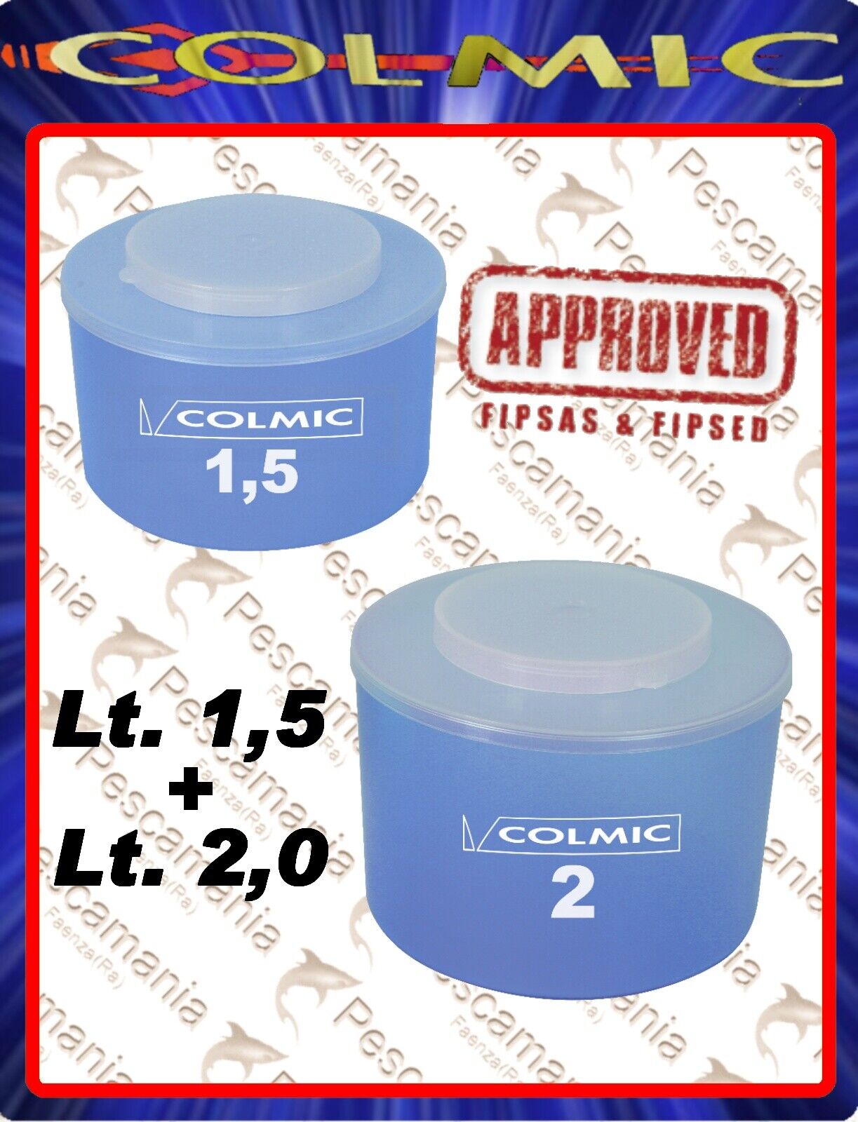 Matrioska Colmic - scatole portaesche - Misure ufficiali - 2 pezzi