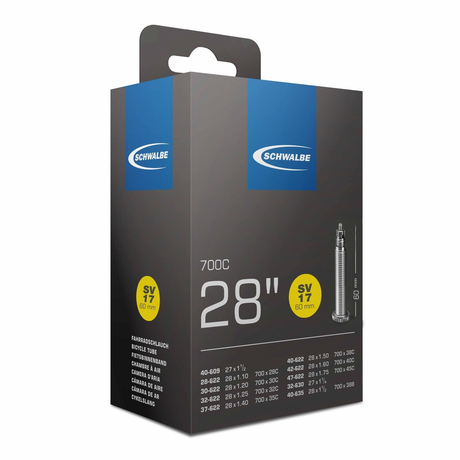 Camera d'aria  700X28/47  L. 60 Schwalbe